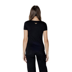 Image 2 : Détail impression stylée sur t-shirt Ea7 noir femme, coupe ajustée — Delvale