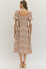 The Simone Polka Dot Midi Dress
