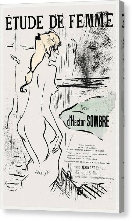 Etude de Femme - Canvas Print