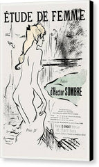 Etude de Femme - Canvas Print