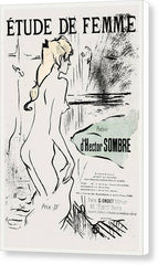 Etude de Femme - Canvas Print