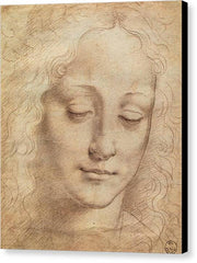 Female Head 1 - Canvas Print