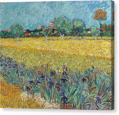 Field with Irises near Arles - Canvas Print