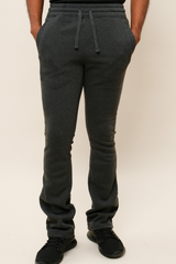 Flared Stacked Fleece Sweat Pants Victorious