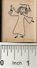 Gal Grad Rubber Stamp 2228D