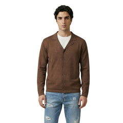 Image 4 : Cardigan homme noir Gianni Lupo, vue de dos — delvale