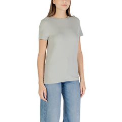 Image 3 : T-shirt Guess Active femme vert coupe moderne, vue de profil — delvale