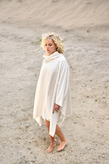 Henriette Steffensen Fleece Lounge Poncho Off-White | 4081