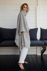 Henriette Steffensen Fleece Lounge Poncho Sand | 4081