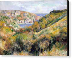 Hills around the Bay of Moulin Huet, Guernsey - Canvas Print