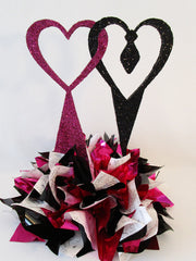 His & Hers Bridal table centerpiece - Designs by Ginny