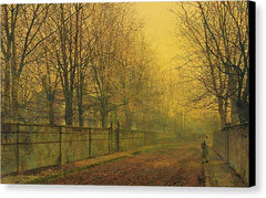 In The Golden Glow Of Autumn - Canvas Print
