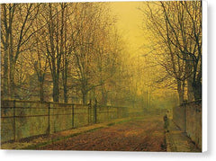 In The Golden Glow Of Autumn - Canvas Print