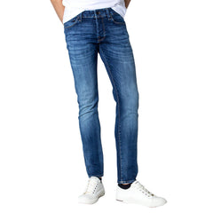 Image 1 : Jean homme Jack & Jones bleu coton stretch vue de face — delvale