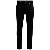 Image 1 : Jack & Jones jean homme noir coton stretch, vue de face — delvale