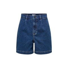 Image 1 : Short femme bleu Jacqueline De Yong coupe droite avec fermeture zip — Delvale