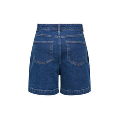 Image 2 : Short bleu femme Jacqueline De Yong vue de face, coupe ajustée — Delvale