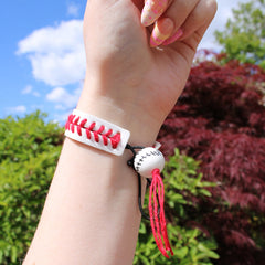 Jardine Peekaboo Baseball Seam Bracelet