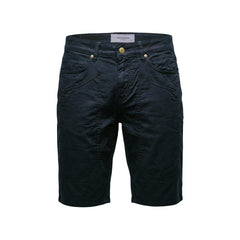 Image 2 : Bermuda homme Jeckerson bleu marine détail fermeture zip et bouton doré — Delvale