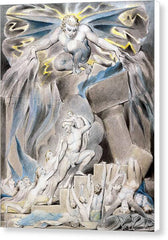Job's Sons and Daughters Overwhelmed by Satan - Canvas Print