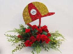 Jockey Cap Silk Centerpiece - Designs by Ginny