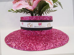 Kentucky Oaks Boater Style Hat centerpiece - Designs by Ginny
