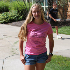 Ladies J America Thin Line Falcons Basic Tee