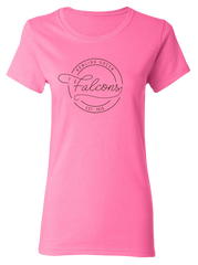 Ladies J America Thin Line Falcons Basic Tee