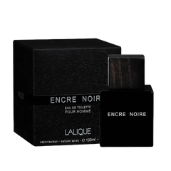 Lalique Encre Noire Eau de Toilette 100ml — flacon encrier verre sombre et coffret noir