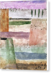 Landscape with Poplars - Canvas Print