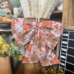 Large Fabric Fall Bow