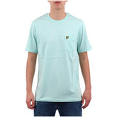 Image 1 : T-shirt Lyle & Scott homme vert avec impression et poche unique, manches courtes — Delvale