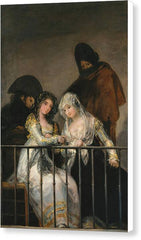 Majas on a Balcony - Canvas Print