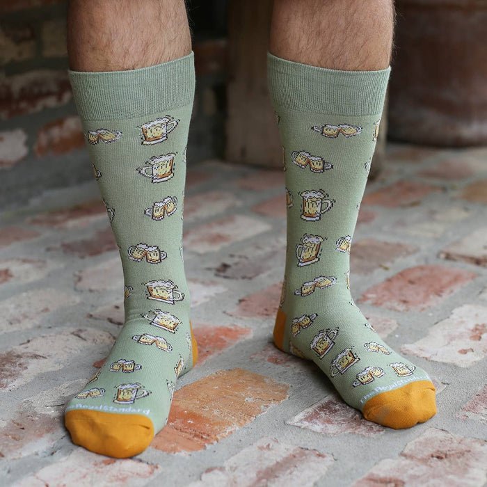 Men's Beer Cheers Socks - Premium Socks from The Royal Standard - Just $9.95! Shop now at Pat's Monograms