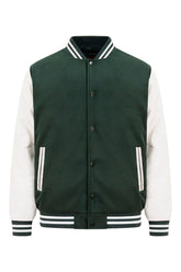 Dark green/White