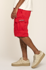 Men's Solid Fleece Heavyweight Cargo Shorts G-Style USA