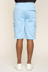 Men's Solid Fleece Heavyweight Cargo Shorts G-Style USA