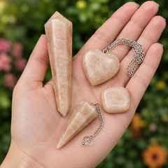 Moonstone Crystal Gift Set For Emotional Support and Protection, Real Polished Gemstones.