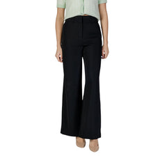 Image 4 : Détail fermeture zip bouton pantalon bleu Morgan De Toi — delvale