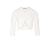 Image 1 : Veste blanche Morgan De Toi femme manches 3/4 vue de face — delvale