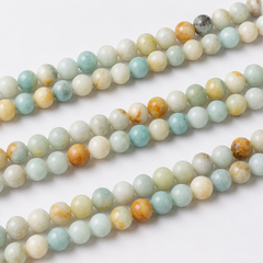 Multi Amazonite Beads, Natural Round Crystal Beads 4mm to 10mm