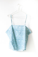 Nest Factory Block Print Halter Top Aqua