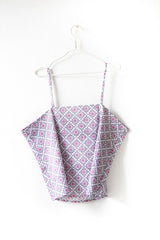 Nest Factory Block Print Halter Top Lilac