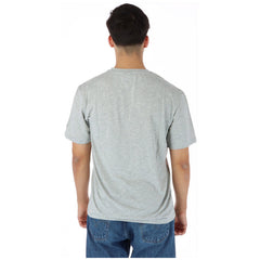 Image 2 : Vue de face du t-shirt North Sails homme gris chiné avec logo imprimé marine et bleu sur la poitrine — Delvale