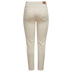 Image 2 : Détail jean beige Only femme coupe droite, design intemporel et poches fonctionnelles — delvale