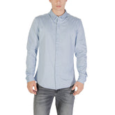 Image 1 : Chemise homme Only & Sons bleu azur coupe slim col classique — Delvale