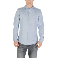 Image 1 : Chemise homme Only & Sons bleu azur coupe slim col classique — Delvale