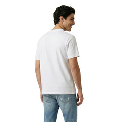 Image 3 : Vue portée t-shirt Only & Sons homme blanc imprimé, style casual — Delvale
