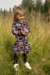 PaaPii Sara Girls' Organic Dress Sunflower