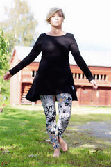 PaaPii Sumu Organic Cotton Jersey Tunic Black